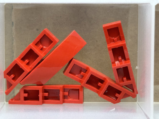 LEGO Parts - Red Wedge 4 x 1 Left - No 5415 - QTY 5
