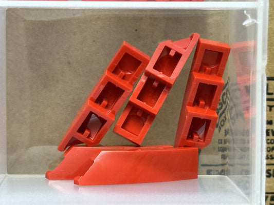 LEGO Parts - Red Wedge 4 x 1 Right - No 5414 - QTY 5