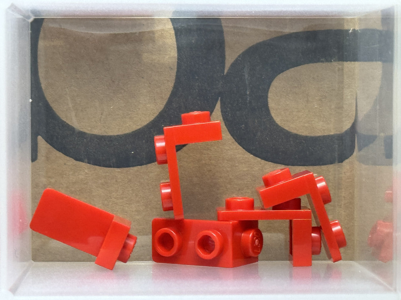 LEGO Parts - Red Bracket 1 x 1 - 1 x 2 - No 79389 - QTY 5