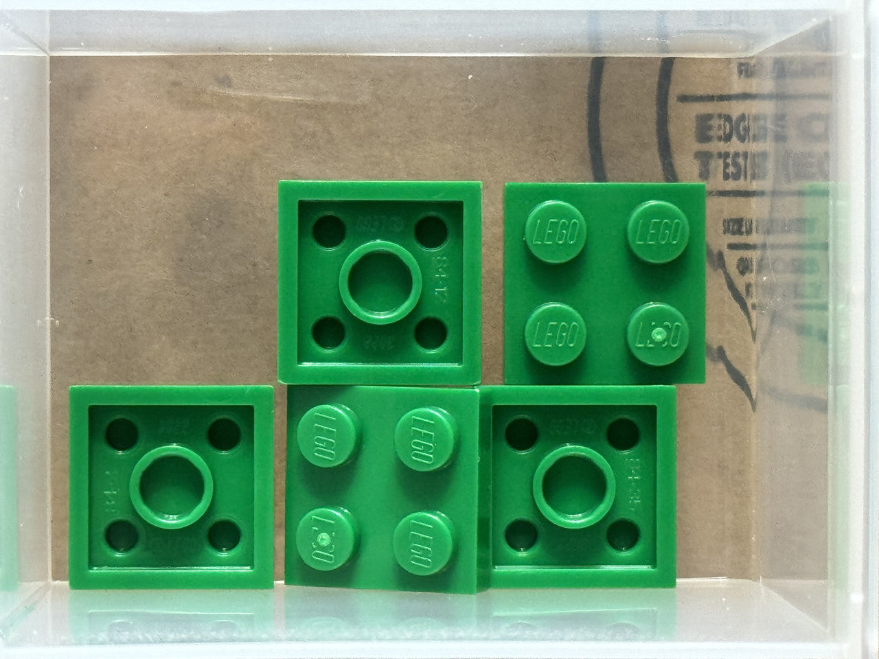 LEGO Parts - Green Plate 2 x 2 - No 3022 - QTY 5