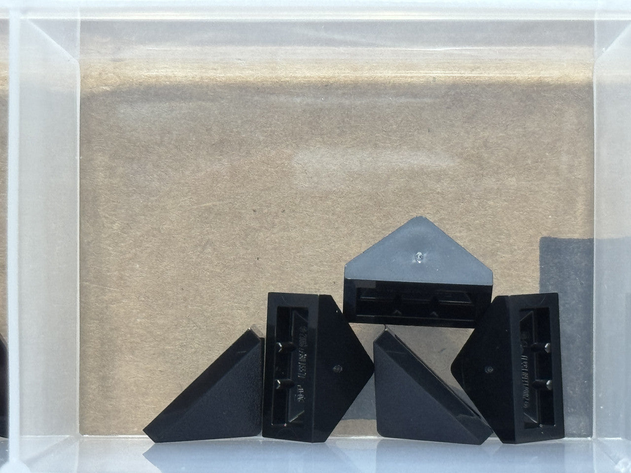 LEGO Parts - Black Slope 45 2 x 1 Triple - No 15571 - QTY 5