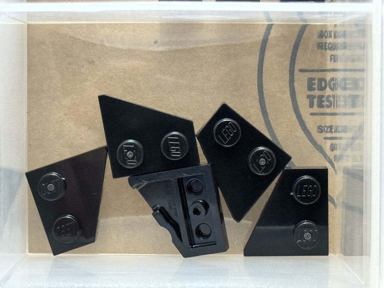 LEGO Parts - Black Wedge, Plate 2 x 2 Left - No 24299 - QTY 5