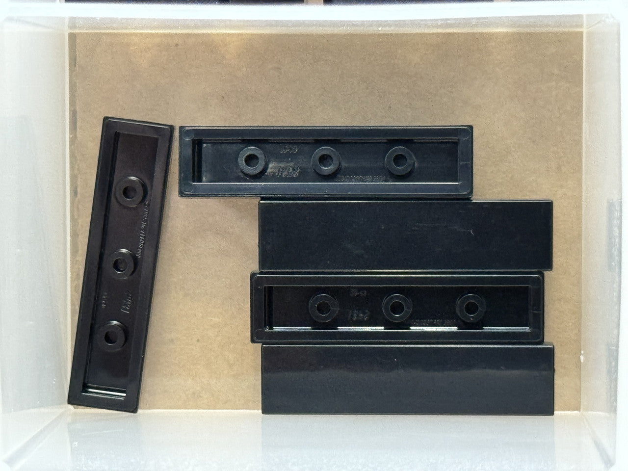 LEGO Parts - Black Tile 1 x 4 - No 2431 - QTY 5