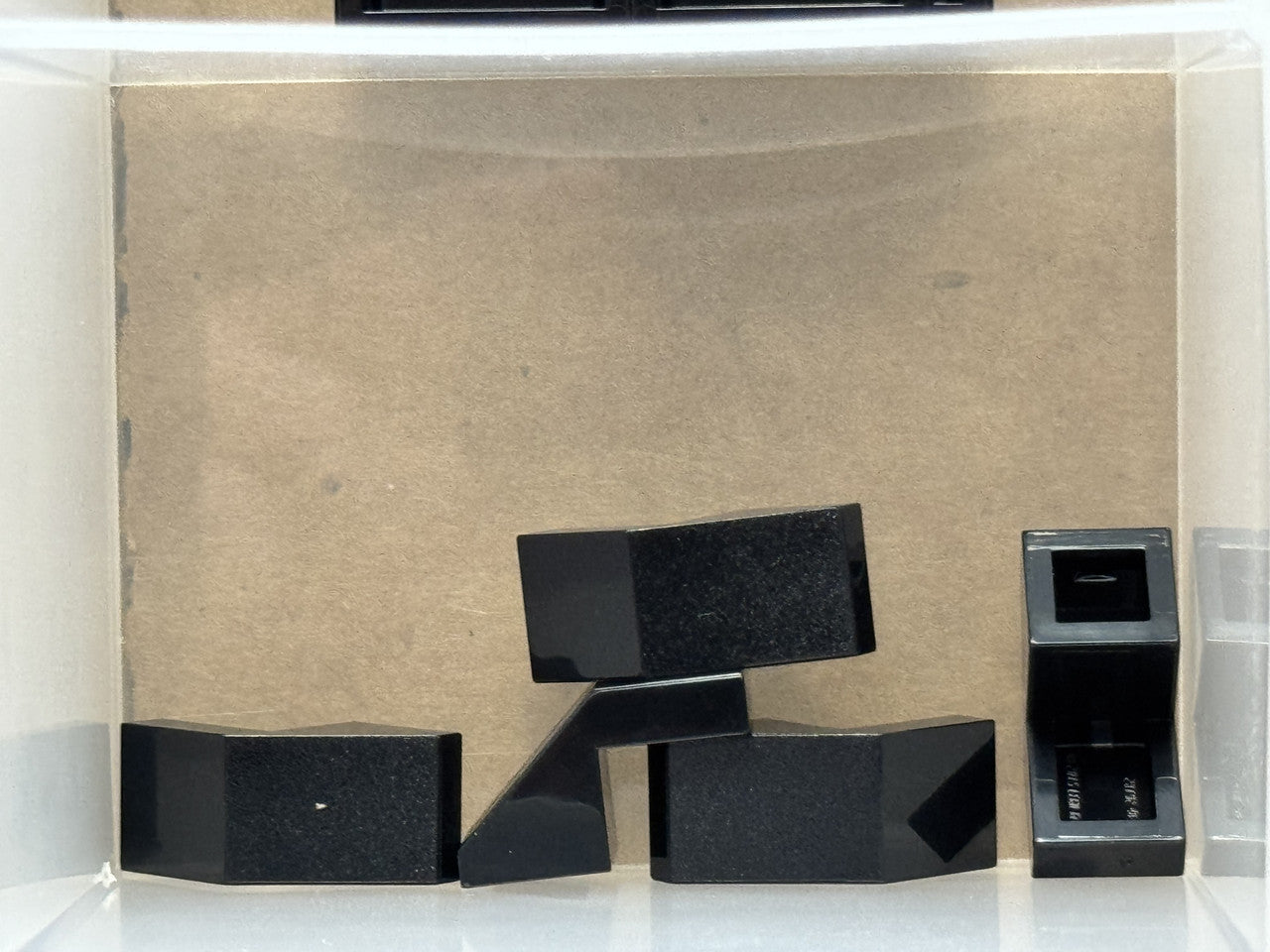 LEGO Parts - Black Slope 45 2 x 1 with Cutout without Stud - No 28192 - QTY 5