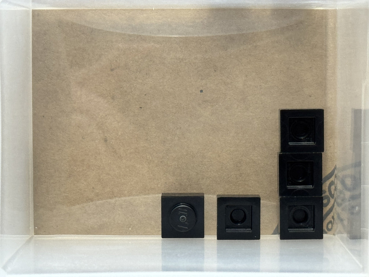LEGO Parts - Black Plate 1 x 1 - No 3024 - QTY 5