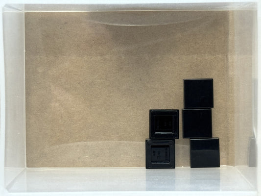 LEGO Parts - Black Tile 1 x 1 - No 3070 - QTY 5