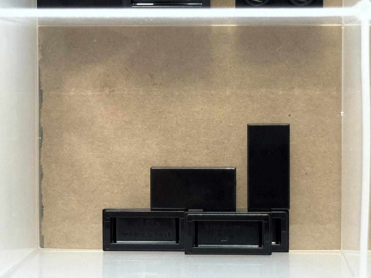 LEGO Parts - Black Tile 1 x 2 - No 3069 - QTY 5