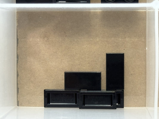 LEGO Parts - Black Tile 1 x 2 - No 3069 - QTY 5