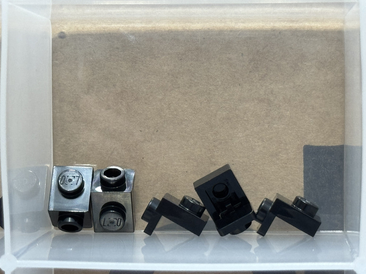 LEGO Parts - Black Bracket 1 x 1 - 1 x 1 - No 36841 - QTY 5
