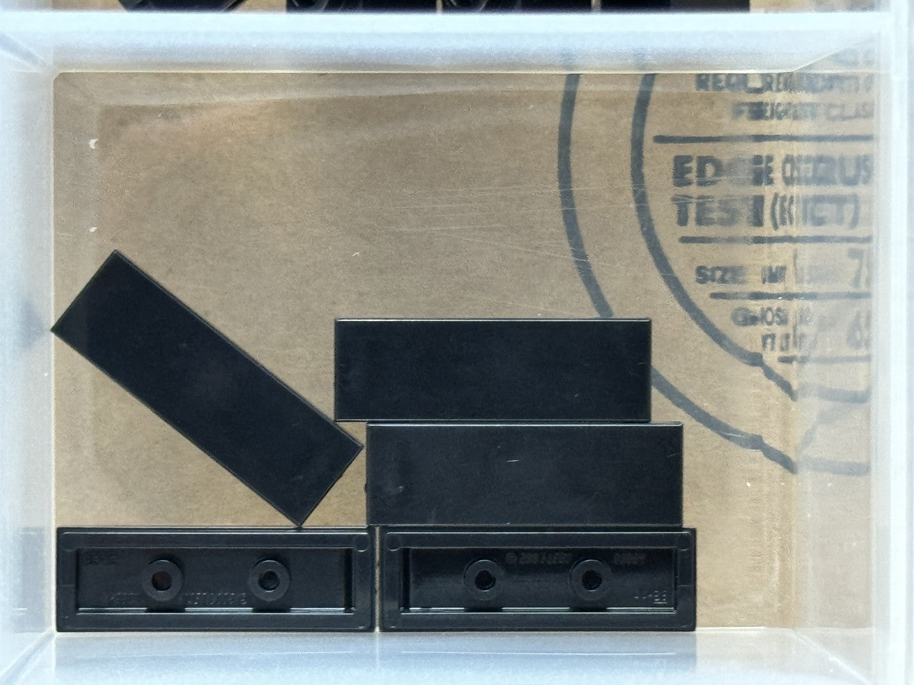 LEGO Parts - Black Tile 1 x 3 - No 63864 - QTY 5
