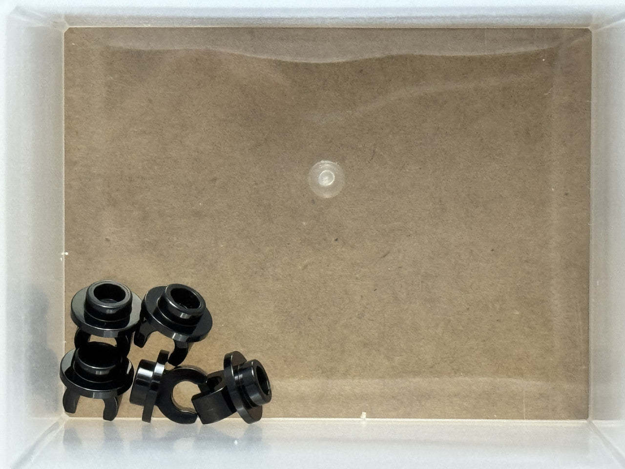 LEGO Parts - Black Plate, Round 1 x 1 with Clip on Bottom - No 5264 - QTY 5