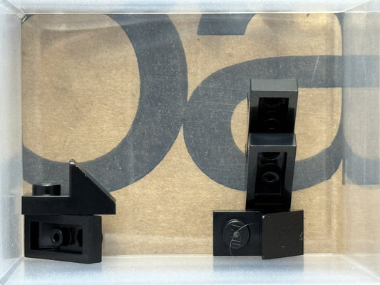LEGO Parts - Black Slope 45 2 x 1 with 2/3 Cutout - No 92946 - QTY 5