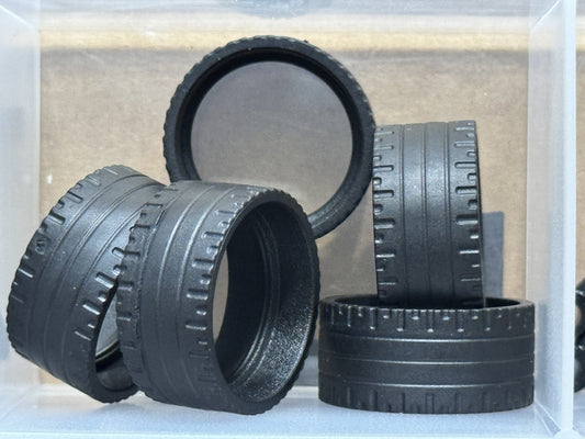 LEGO Parts - Black Tire 24 x 11 Straight Tread - No 5810 - QTY 5