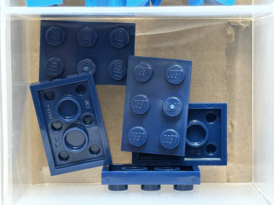 LEGO Parts - Dark Blue Plate 2 x 3 - No 3021 - QTY 5