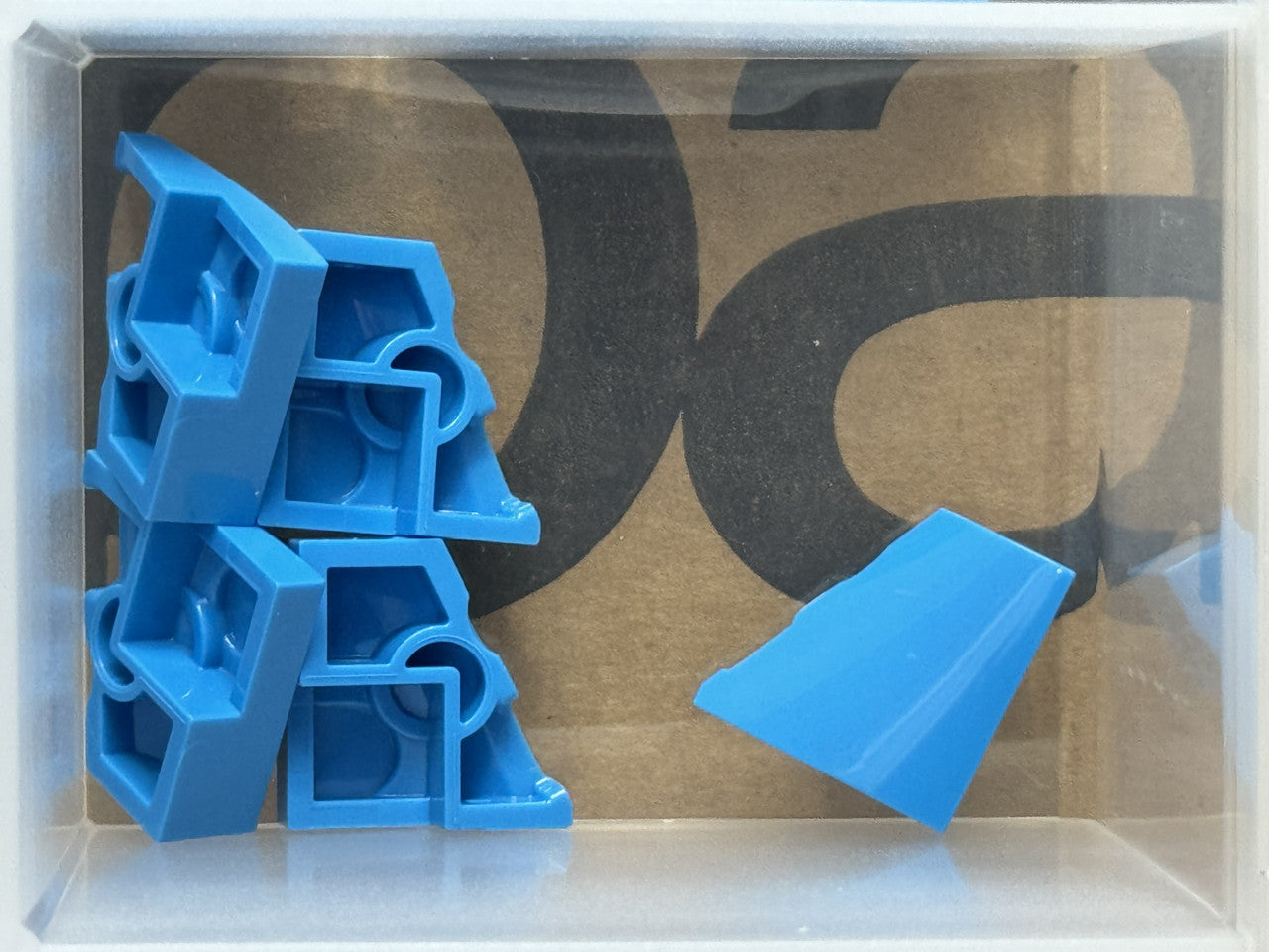 LEGO Parts - Dark Azure Wedge 2 x 2 x 2/3 Left - No 5095 - QTY 5