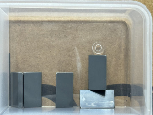 LEGO Parts - Dark Bluish Gray Slope 30 1 x 2 x 2/3 - No 85984 - QTY 5