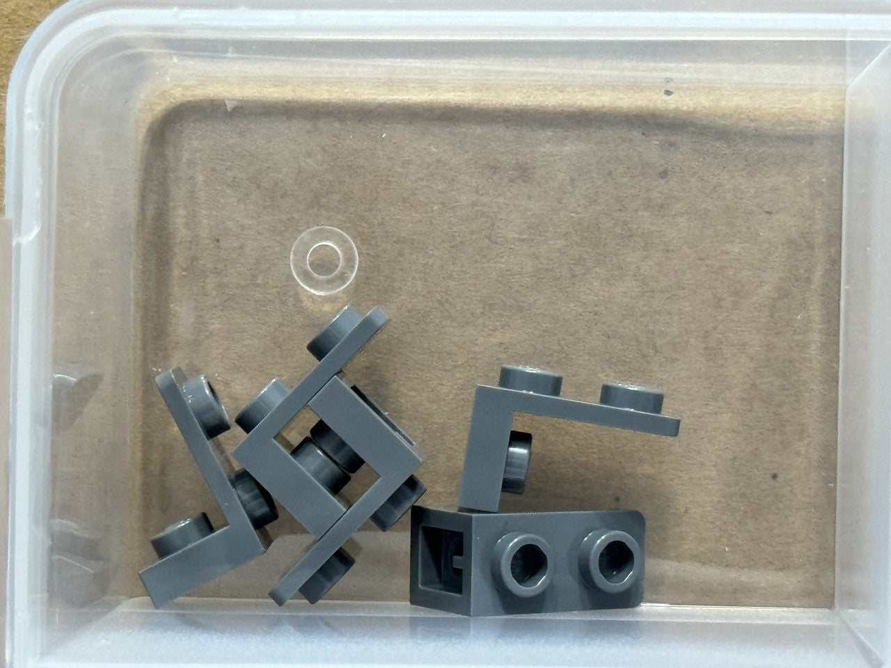 LEGO Parts - Dark Bluish Gray Bracket 1 x 1 - 1 x 2 Inverted - No 73825 - QTY 5