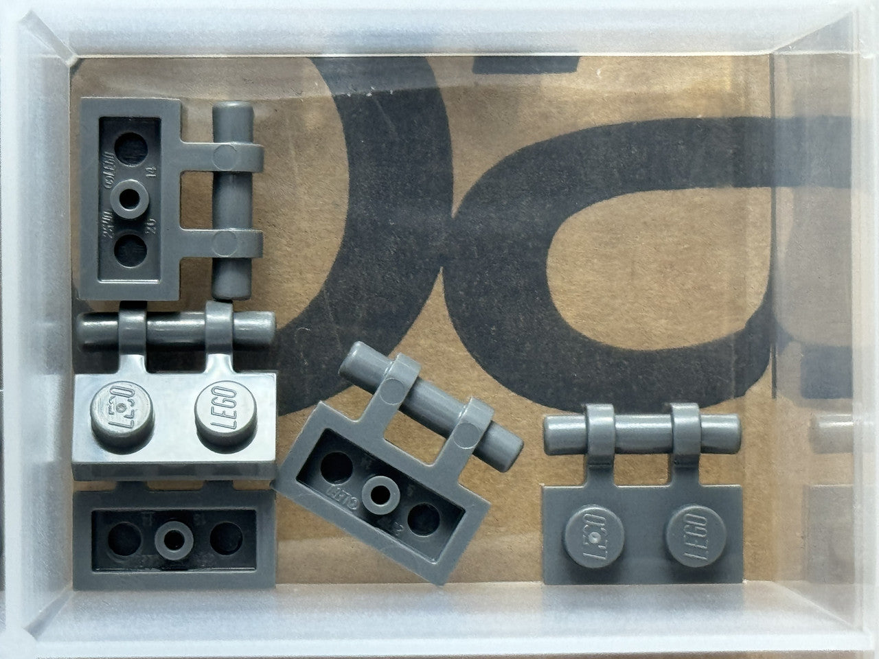 LEGO Parts - Dark Bluish Gray Plate 1 x 2 Bar Handle on Side - No 2540 - QTY 5
