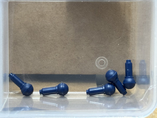 LEGO Parts - Dark Blue Minifigure, Utensil Microphone - No 90370 - QTY 5