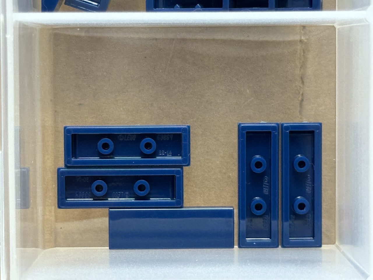 LEGO Parts - Dark Blue Tile 1 x 3 - No 63864 - QTY 5
