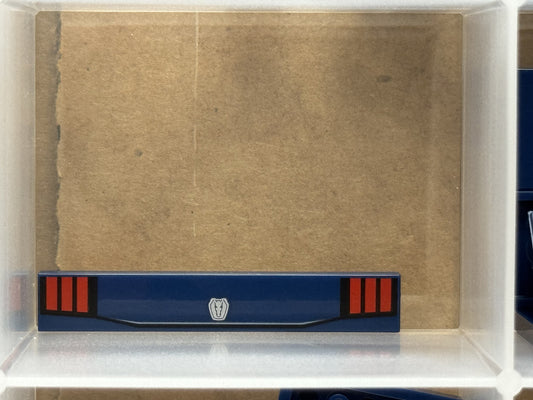 LEGO Parts - Dark Blue Tile 1 x 6 Ford Mustang Dark Horse - No 6636pb349 - QTY 1