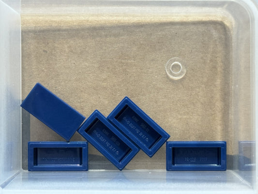 LEGO Parts - Dark Blue Tile 1 x 2 - No 3069 - QTY 5