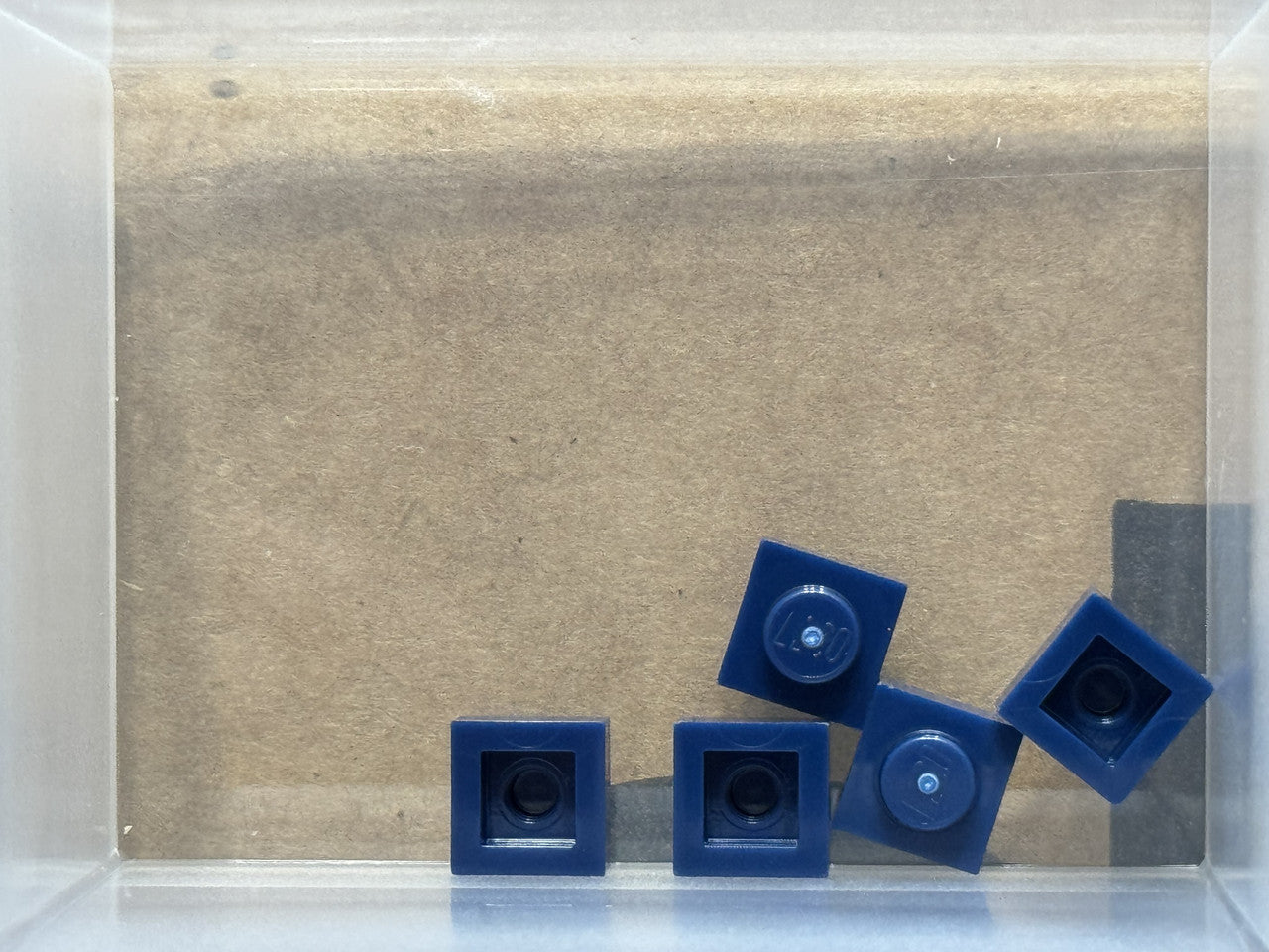 LEGO Parts - Dark Blue Plate 1 x 1 - No 3024 - QTY 5