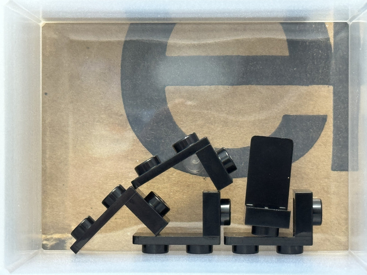 LEGO Parts - Black Bracket 1 x 1 - 1 x 2 - No 79389 - QTY 5