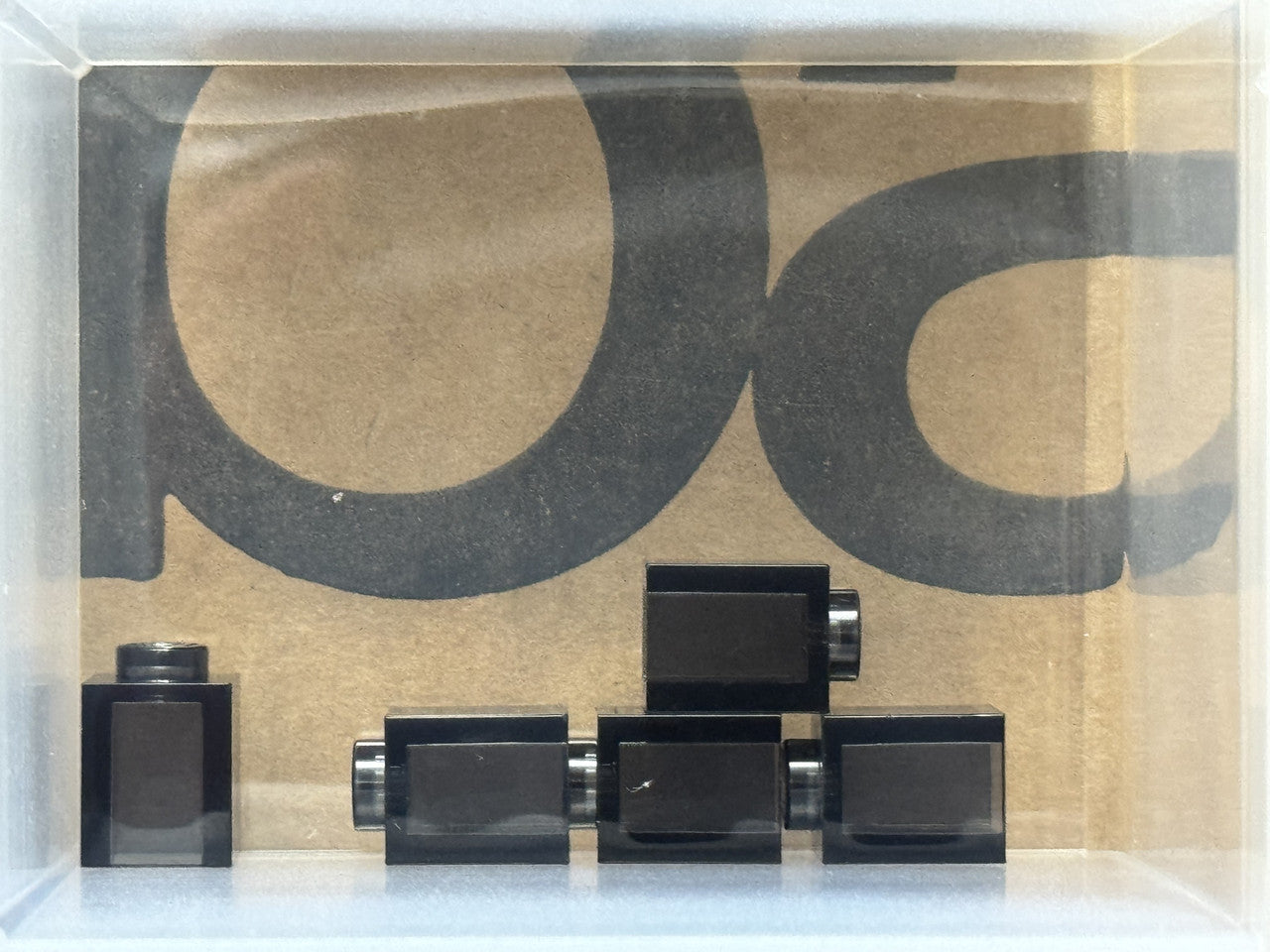LEGO Parts - Trans-Black Brick 1 x 1 - No 3005 - QTY 5