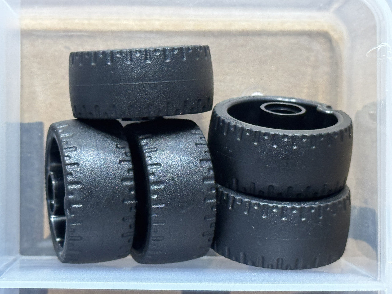 LEGO Parts - Black Wheel 24 x 12 Molded Hard Rubber Tire - No 72206pb01 - QTY 5