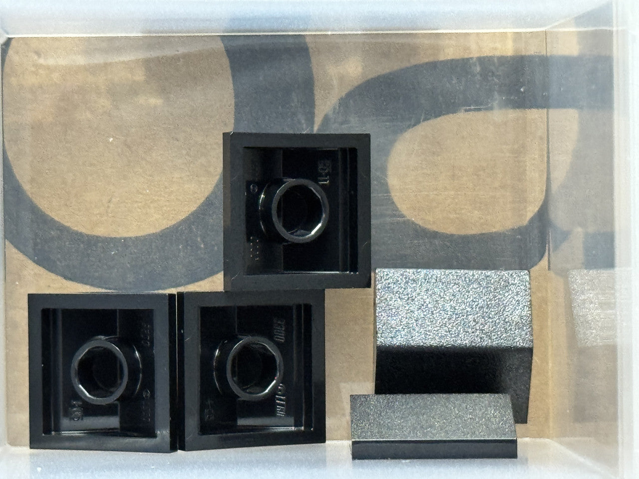 LEGO Parts - Black Slope 33 2 x 2 Double - No 3300 - QTY 5