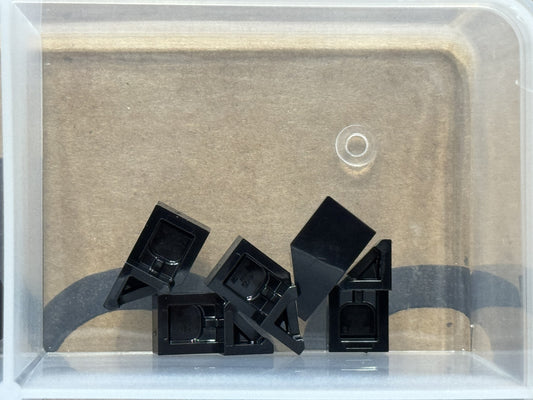 LEGO Parts - Black Wedge 2 x 1 x 2/3 Right - No 29119 - QTY 5