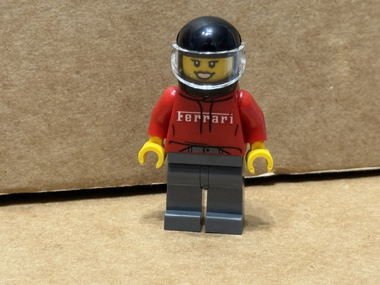 LEGO Minifigure - Speed Champions - Ferrari SF90 Driver - No sc142 - QTY 1