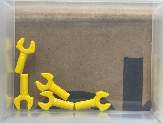 LEGO Parts - Yellow Bar 1L with Clip Mechanical Claw - No 48729b - QTY 5