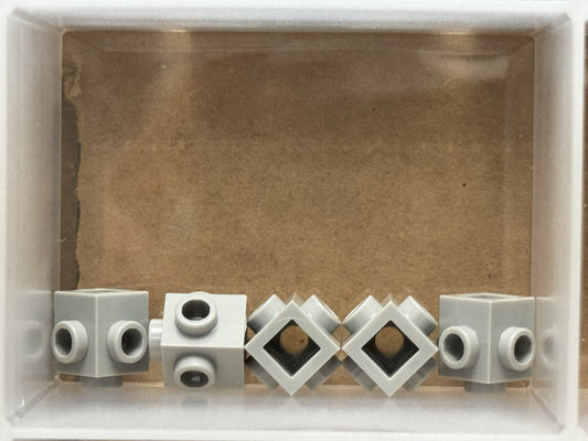 LEGO Parts - Light Bluish Gray Brick 1 x 1 with Studs 4 Sides - No 4733 - QTY 5