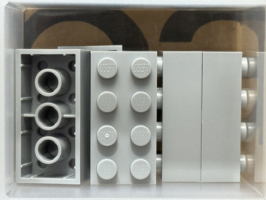 LEGO Parts - Light Bluish Gray Brick 2 x 4 - No 3001 - QTY 5
