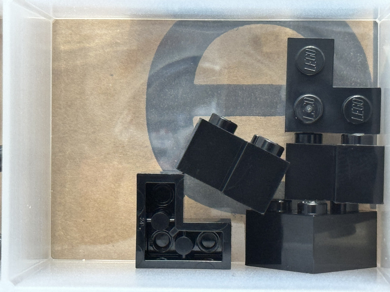 LEGO Parts - Black Brick 2 x 2 Corner - No 2357 - QTY 5