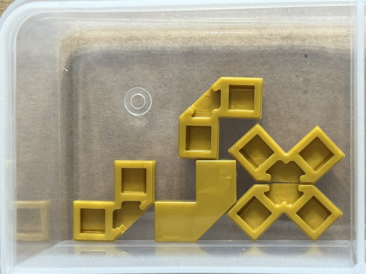 LEGO Parts - Pearl Gold Tile, Modified Facet 2 x 2 - No 27263 - QTY 5