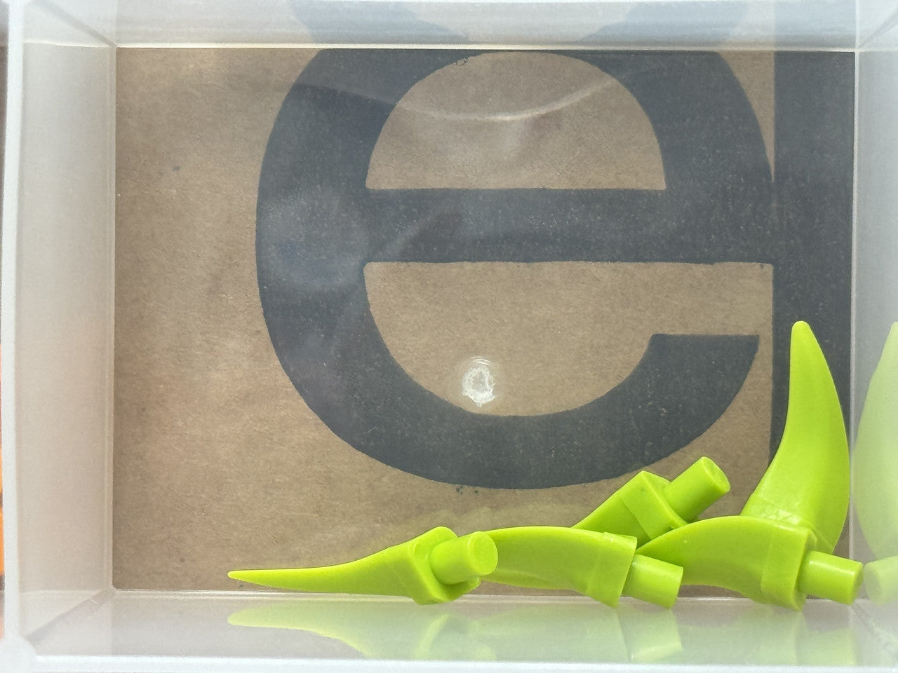 LEGO Parts - Lime Barb / Claw / Horn / Tooth - Medium - No 87747 - QTY 5