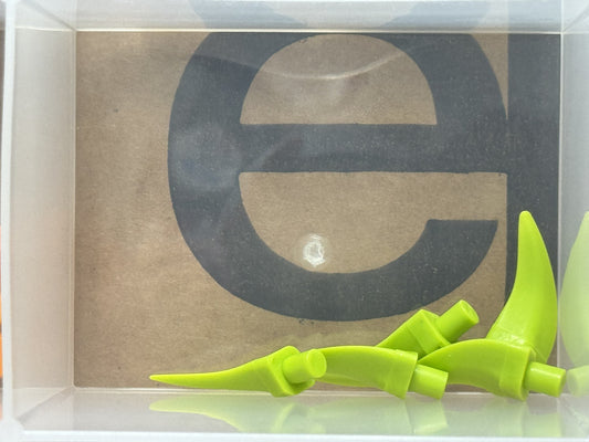 LEGO Parts - Lime Barb / Claw / Horn / Tooth - Medium - No 87747 - QTY 5