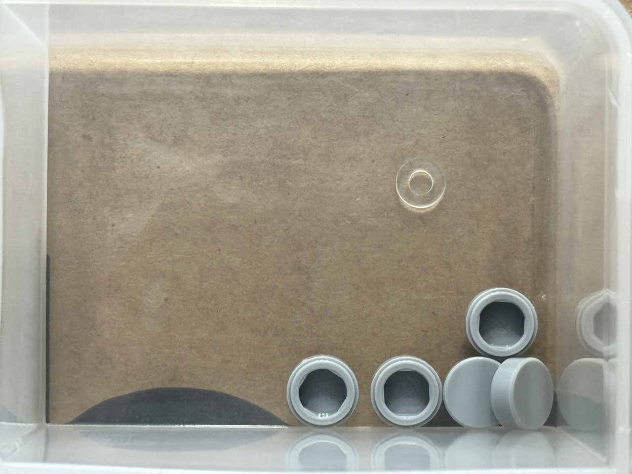 LEGO Parts - Light Bluish Gray Tile, Round 1 x 1 - No 98138 - QTY 5