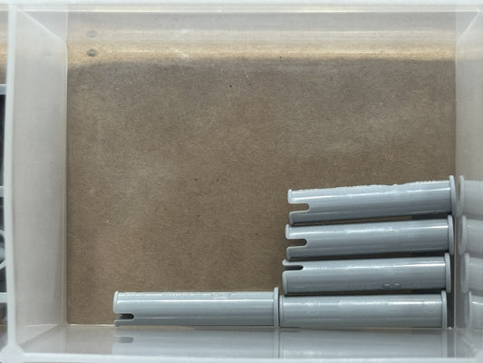LEGO Parts - Light Bluish Gray Technic, Pin 3L with Stop - No 77765 - QTY 5