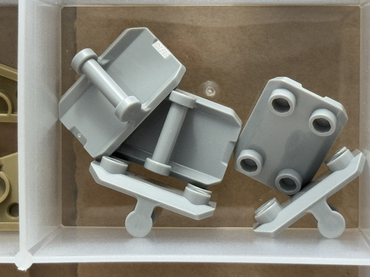 LEGO Parts - Light Bluish Gray Plate 2 x 3 Inverted (Rocker) - No 30166 - QTY 5