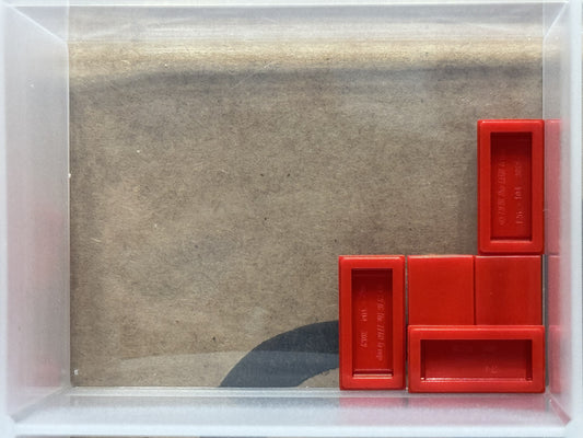 LEGO Parts - Red Tile 1 x 2 - No 3069 - QTY 5