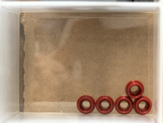 LEGO Parts - Dark Red Plate, Round 1 x 1 with Open Stud - No 85861 - QTY 5