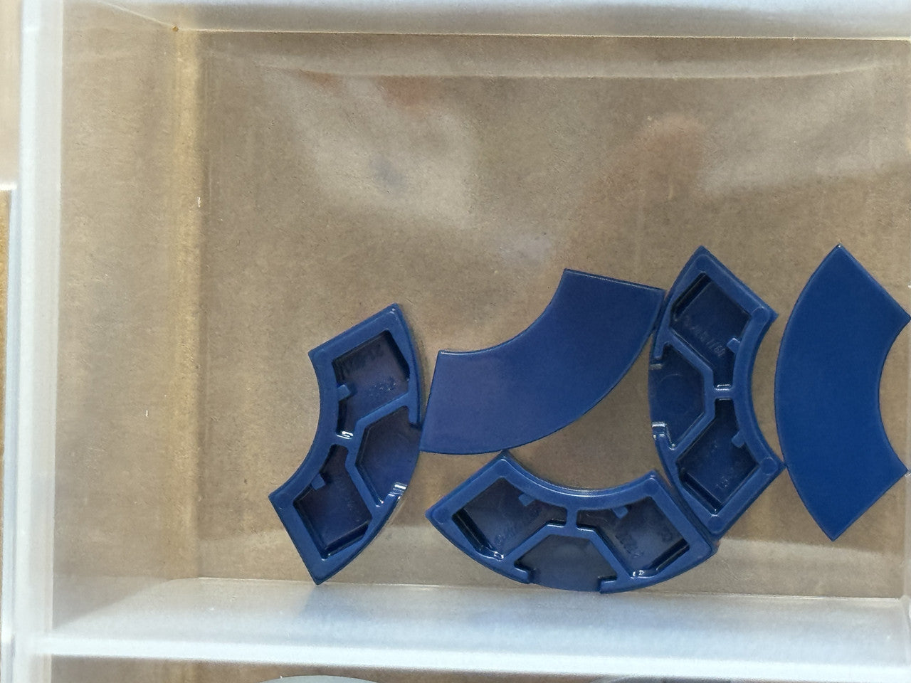 LEGO Parts - Dark Blue Tile, Round Corner 2 x 2 Macaroni - No 27925 - QTY 5