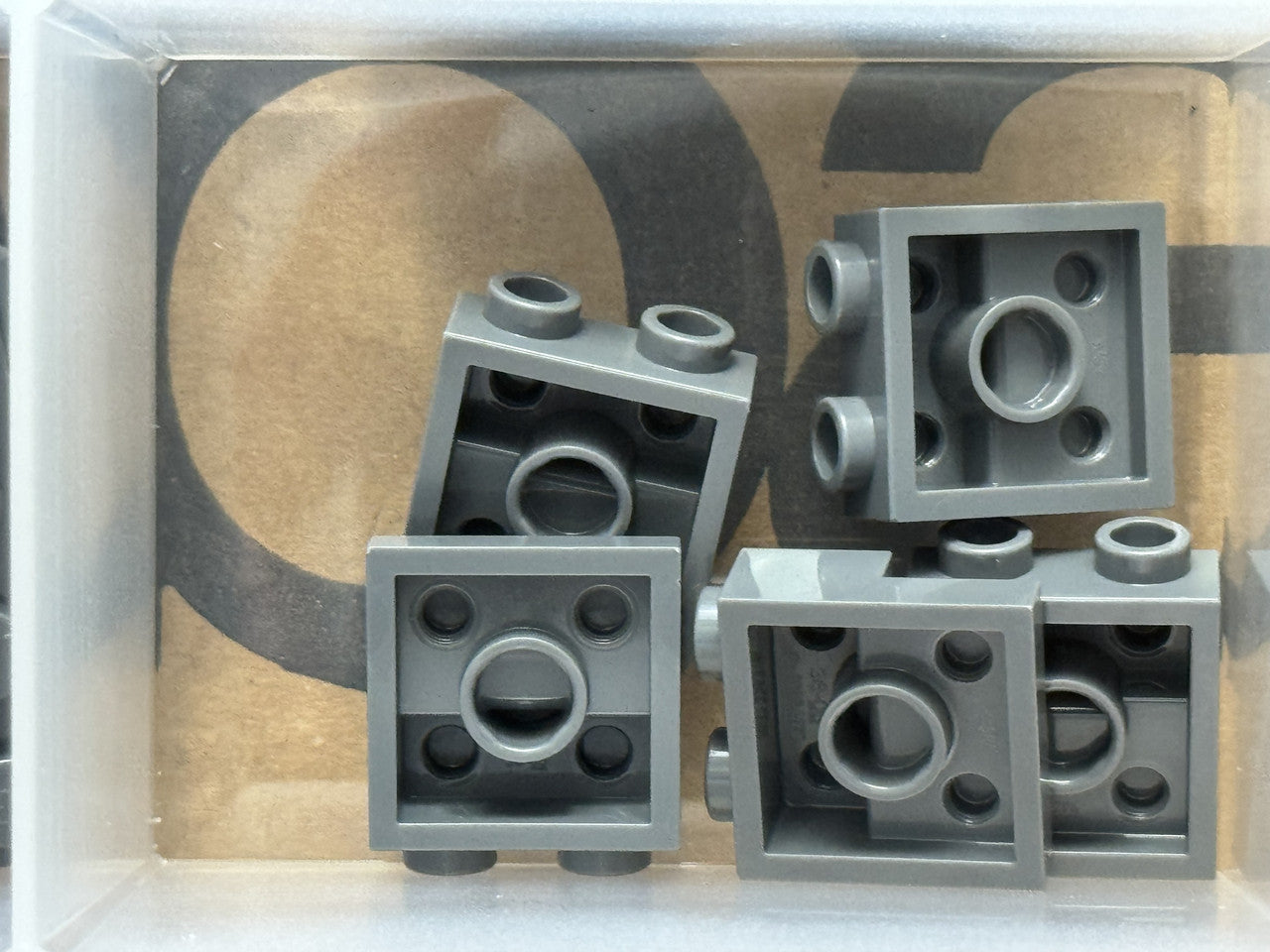 LEGO Parts - Dark Bluish Gray Plate 2 x 2 x 2/3 2 Studs Side - No 4304 - QTY 5