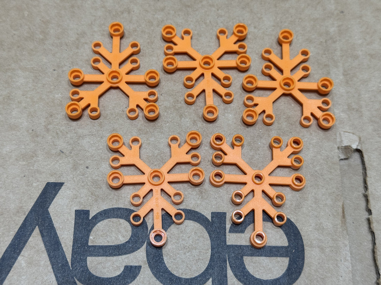 LEGO Parts - Orange Plant Leaves 6 x 5 - No 2417 - QTY 5