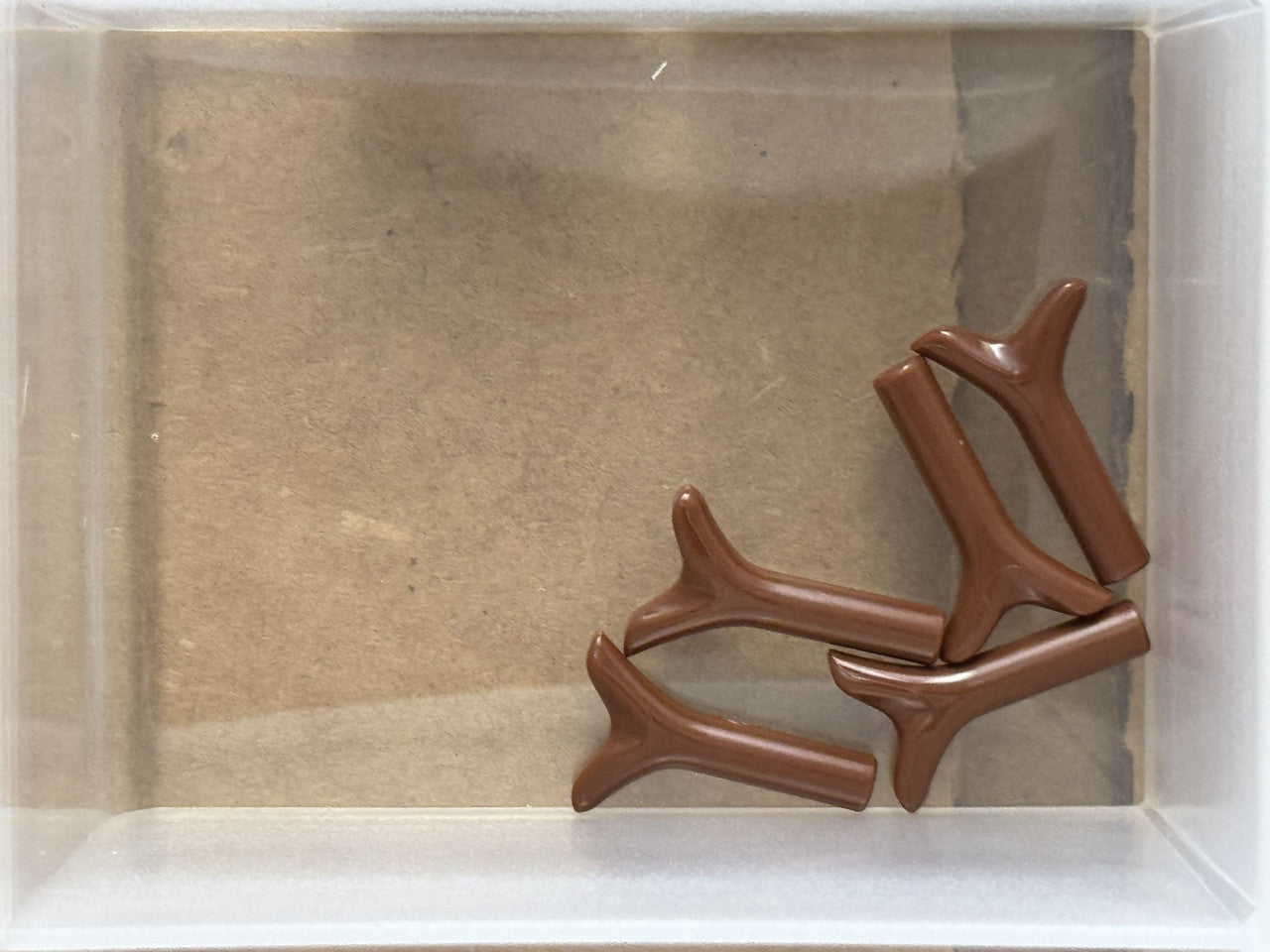 LEGO Parts - Reddish Brown Plant Stem with Bar - No 33183 - QTY 5