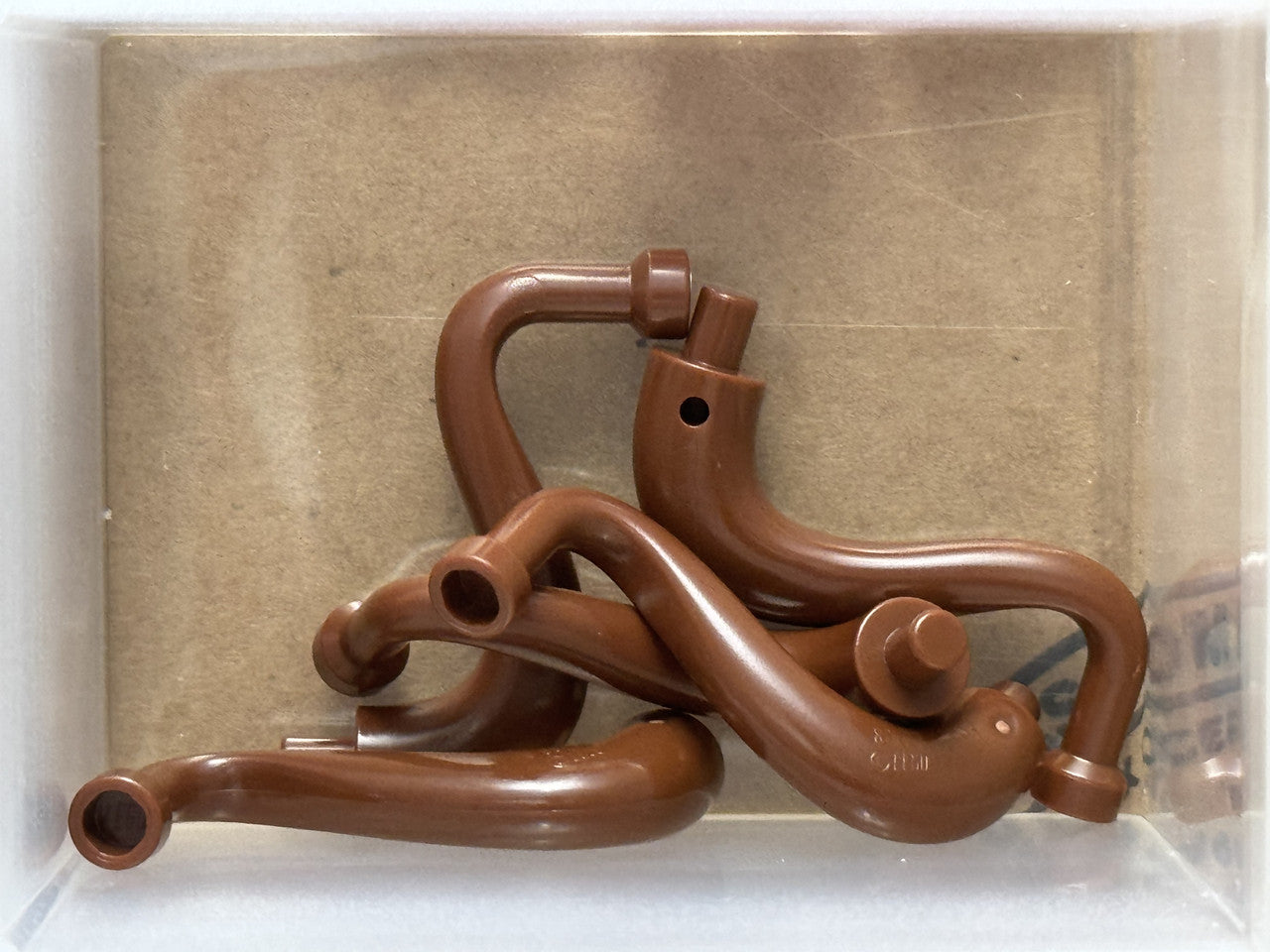 LEGO Parts - Reddish Brown Elephant Tail / Trunk with Bar End - No 80497 - QTY 5